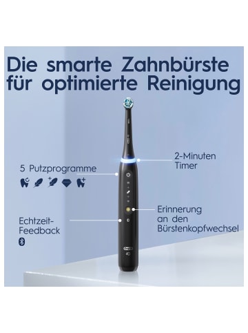Oral-B Elektrische Zahnbürste "iO Series 5 mit 2. Handstück" in Weiß/Schwarz