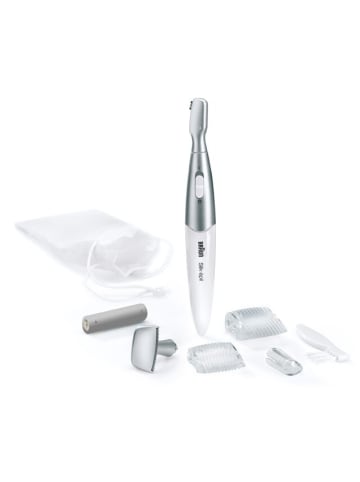 Braun Elektrischer Rasierer "Silk-épil Bikini Styler FG1100" in Weiß und Silber
