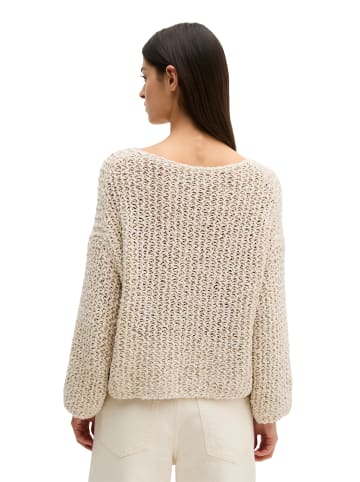 Marc O'Polo Pullover loose cropped in Grey Silk