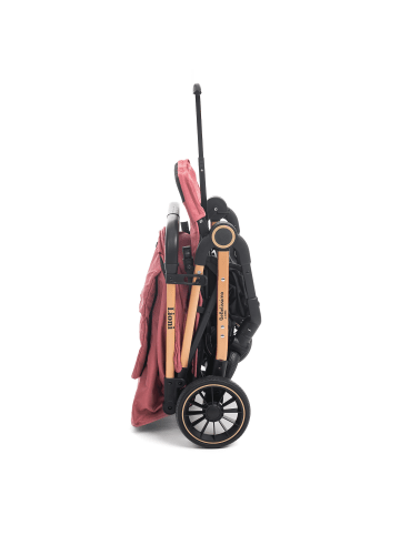 BeBelissimo 2 en 1 Kinderwagen, Liegebuggy,  mit Babyschale  40-85 cm Lioni in bordeaux