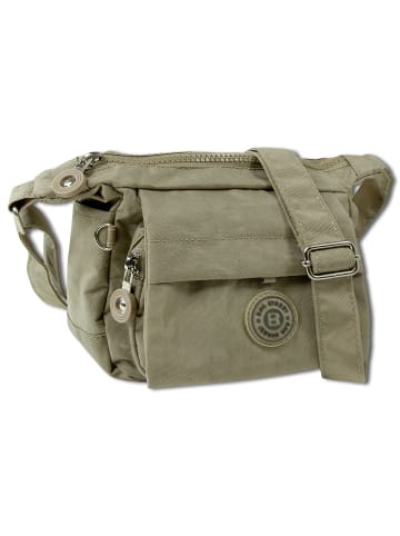Bag Street Handtasche, Abendtasche Nylon braun, stone ca. 17cm