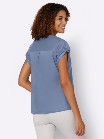 WITT WEIDEN Bluse in blue-stone-washed