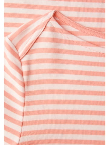 Street One Langarmshirt in aprikot weiß