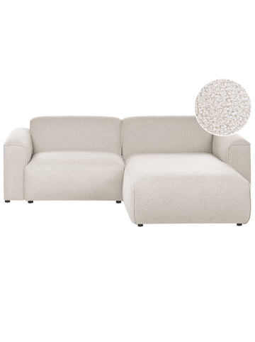 Beliani Ecksofa FAABORG in Beige/Schwarz - (W) 250 x (H) 73 x (L) 162 cm