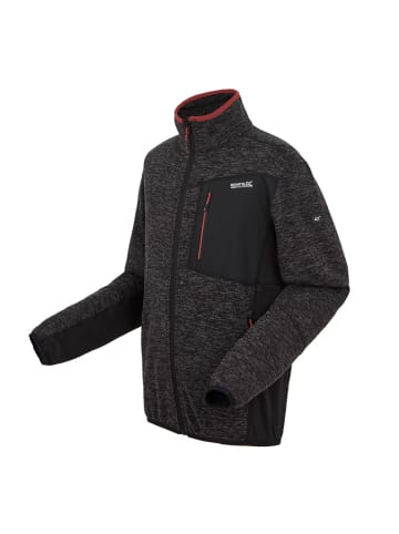 Regatta Strickfleecejacke Baslinn in Schwarz