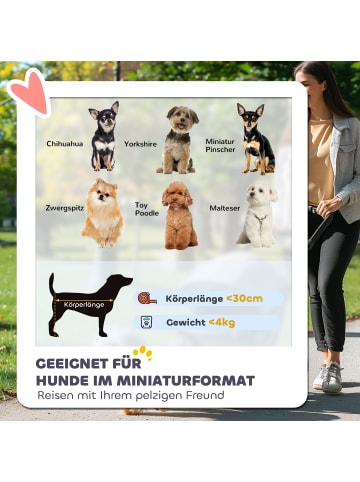 Pawhut Hundewagen 76L x 44B x 103H cm