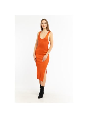 Patrizia Pepe Orange Viskose Casual Kleid