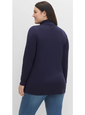 sheego Rollkragenshirt in marine