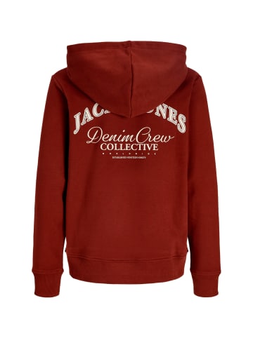 JACK & JONES Junior Hoodie 'B randes' in rot