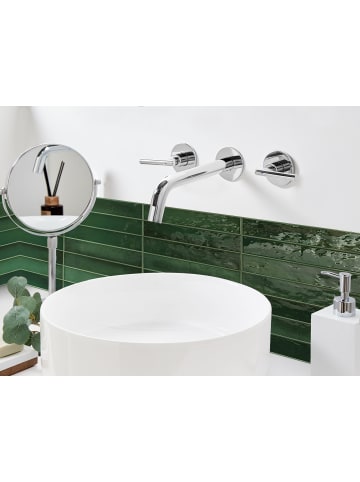 Beliani Wasserhähne ISHINCA in Silber - (W) 33 x (H) 10 x (L) 20 cm