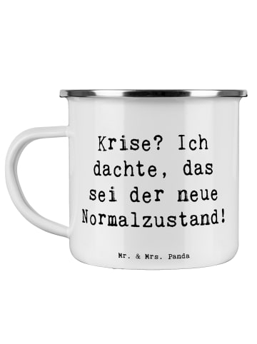 Mr. & Mrs. Panda Becher Spruch Gelassenheit in Krisen mit Spruch in Weiß