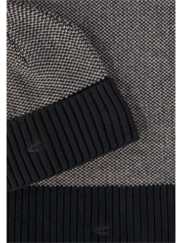 Camel Active Strickmütze und Schal in camel active Geschenkbox in Schwarz