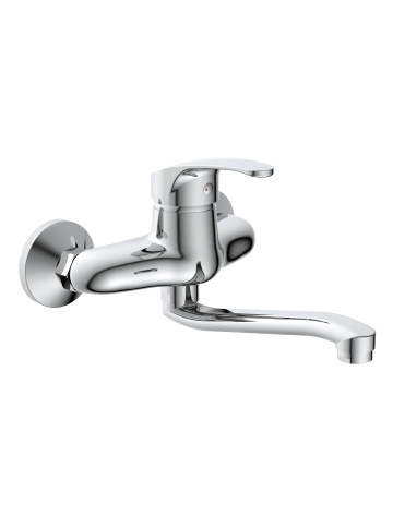 Franz Joseph Schütte ORAZI Wand-Spültischarmatur, Chrom