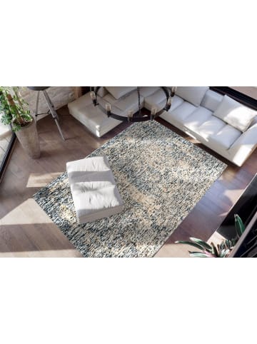 Teppich Boss Kurzflor Teppich Polina 125 - Blau / Beige