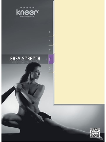 Kneer EASY-STRETCH Q25 90/190 - 100 /200 cm bis 90/210 - 100/220 cm in creme