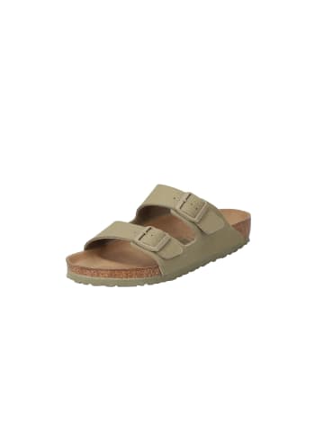 Birkenstock Pantoletten Arizona Rivet Logo in faded khaki