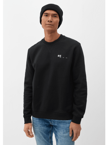 s.Oliver Sweatshirt langarm in Schwarz