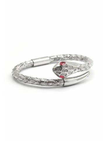 GT COLLECTION Armband Snake Head in silver