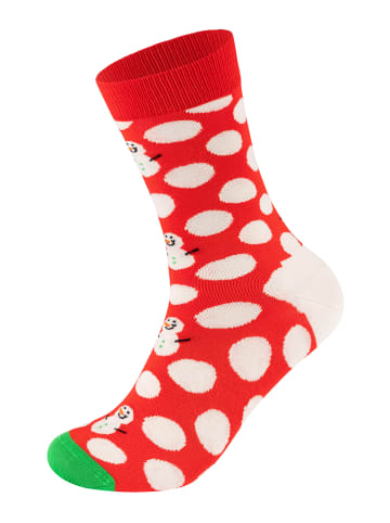 Happy Socks Socken Big Dot Snowman in Multicolor