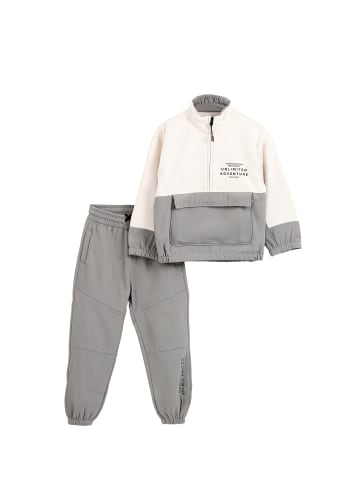 SOLANG Freizeitanzug in Grau-Beige