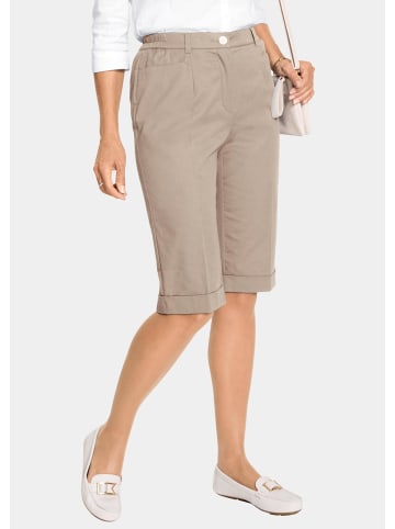 GOLDNER Bermuda-Baumwollhose Carla in beige