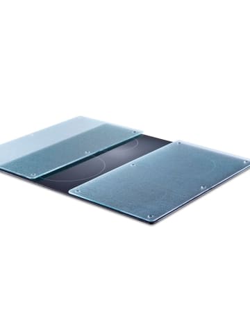 Zeller Glasschutzplatten GLAS für Herd — 2 Stück in Transparent, 30 x 0,5 x 52 cm