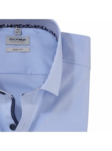 OLYMP  Kurzarm Business Hemd für Herren in blau