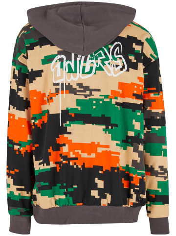 DNGRS Dangerous Kapuzenpullover in pixelcamouflage/grey