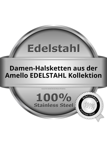 Amello Halskette Edelstahl (Stainless Steel) ca. 45cm + 5cm Verlängerung