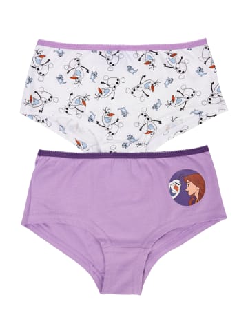 Disney Die Eiskönigin 2er Pack Disney Die Eiskönigin Panty Frozen Slip Unterhose in Mehrfarbig