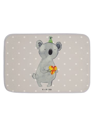 Mr. & Mrs. Panda Badematte Koala Geschenk ohne Spruch in Grau Pastell
