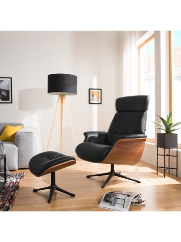 home24 Polsterhocker ANDERSON in Schwarz