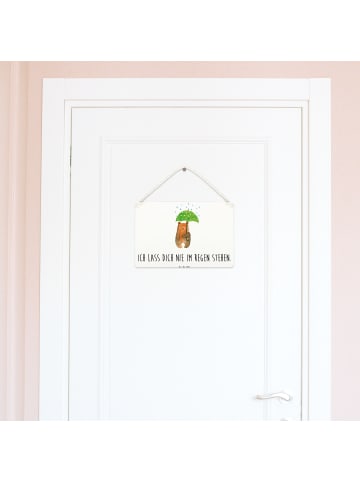 Mr. & Mrs. Panda wandtafel Bär Regenschirm mit Spruch in Weiß