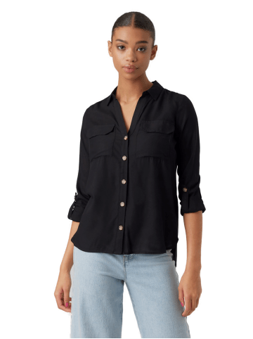 Vero Moda Bluse VMBUMPY in Schwarz