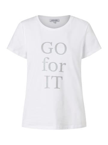 More & More Wordingshirt in white