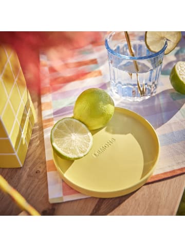 Butlers Teller GOOD VIBES 6er-Set in Dunkelgelb