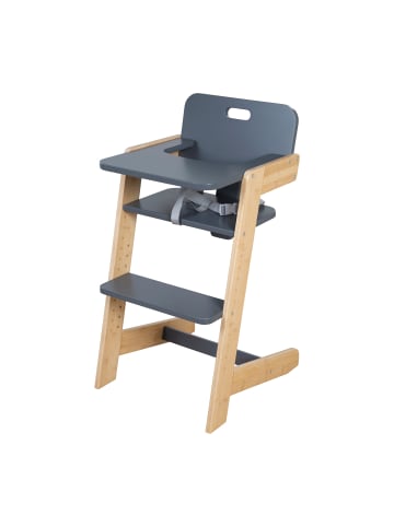 roba Babyhochstuhl 'Nature Up' - Mitwachsend - 3-Punkt-Gurt - Natur / Anthrazit