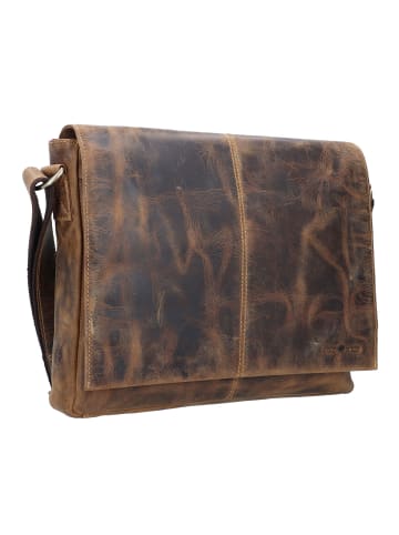 Greenburry Vintage Messenger 39 cm Laptopfach in braun