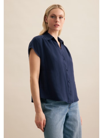 Seidensticker Hemdbluse Regular in Dunkelblau
