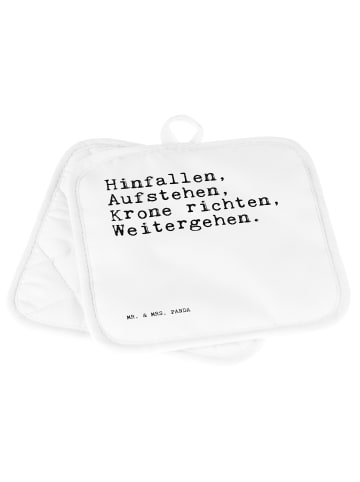 Mr. & Mrs. Panda Topflappen Hinfallen, Aufstehen, Krone richten,... in Weiß