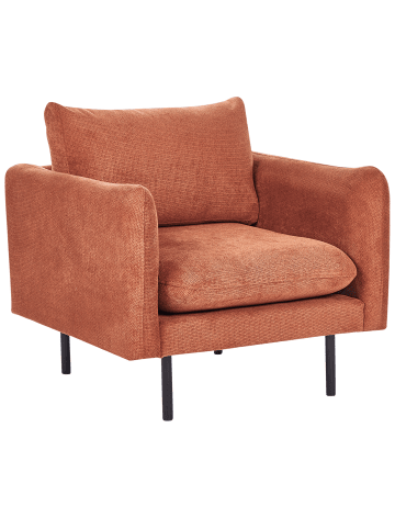 Beliani Sessel VINTERBRO in Braun/Schwarz - (W) 83 x (H) 86 x (L) 84 cm