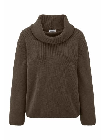 Hessnatur Hessnatur Strickpullover Relaxed aus reiner Bio-Baumwolle in vintage oliv