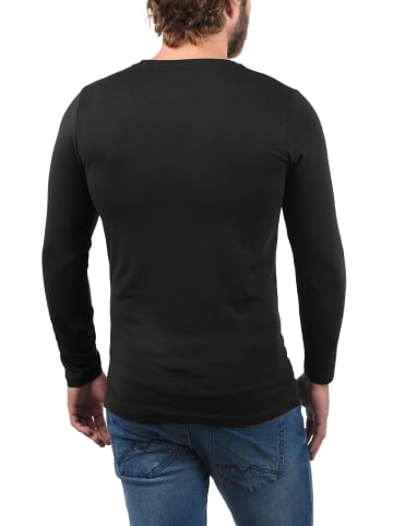 !SOLID Rundhalsshirt SDBasal 21103002ME Langarmshirts im 2er-Pack in Schwarz