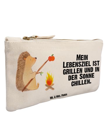 Mr. & Mrs. Panda Etui Igel Grillen mit Spruch in Weiß