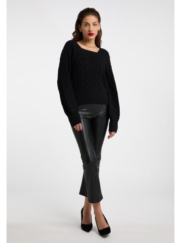 faina Damen Strickpullover in Schwarz