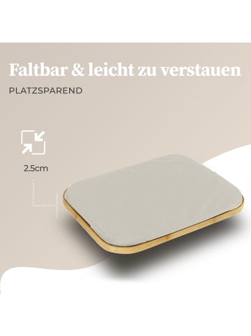 HENNEZ Aufbewahrungskorb Adrian 40l beige  Weiß