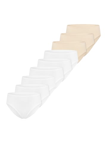 Schiesser Slip Essentials Cotton in Weiß / beige