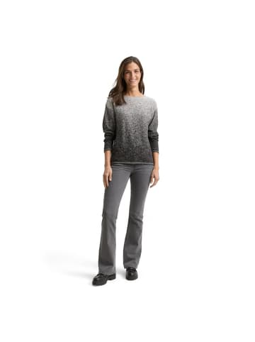 Tom Tailor Pullover in black grey degrade design