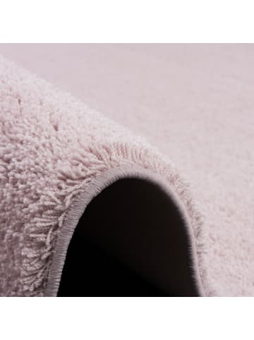 Snapstyle Hochflor Shaggy Läufer Teppich Palace in Pastell Rosa