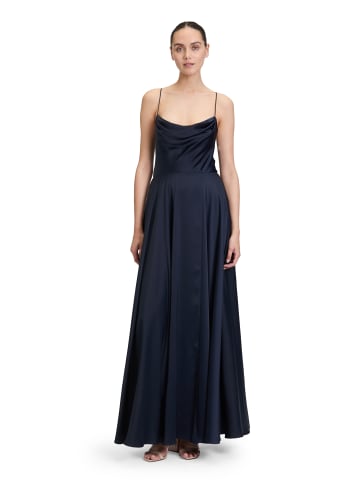 Vera Mont Abendkleid mit Wasserfallausschnitt in Night Sky